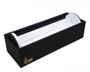 2020 Handmade Single Bottles Wine Gift Black Paper Cardboard Box Luxury Black Wine Boxes with Customized Tray