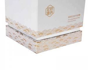 Factory Custom Dividing Wall UV Screen Printing Custom Rigid Sample Box Gold Foil Printing & Embossing