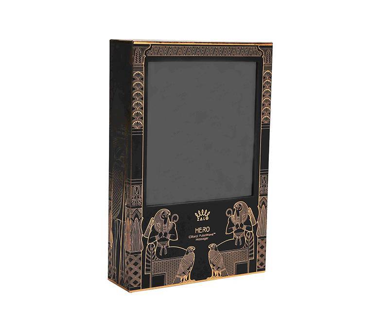 OEM Luxury Gift Set Packaging Cosmetic Gift Box With EVA Tray Full Gold Hot-stamping Featured Image