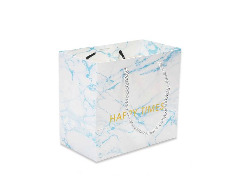 wholesale custom Marble printing paper shopping bag gift packaging bag with handle Featured Image