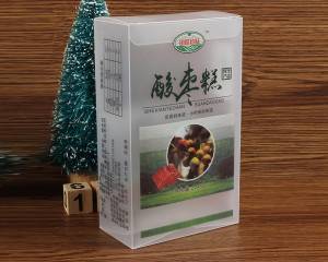 Custom gift packaging clear PVC PET transparent plastic box with auto-lock