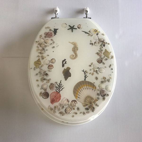 HRF–1702 17 inch Shell decorated toilet seat Featured Image
