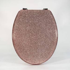 HYS-PRG010 Apple Pink Glitter toilet seat