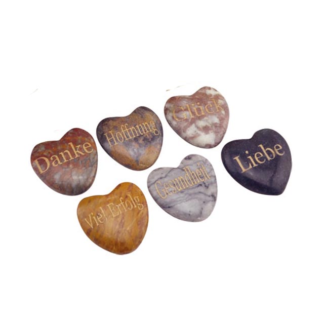 Stone gifts  stone heart  custom engraving symbol