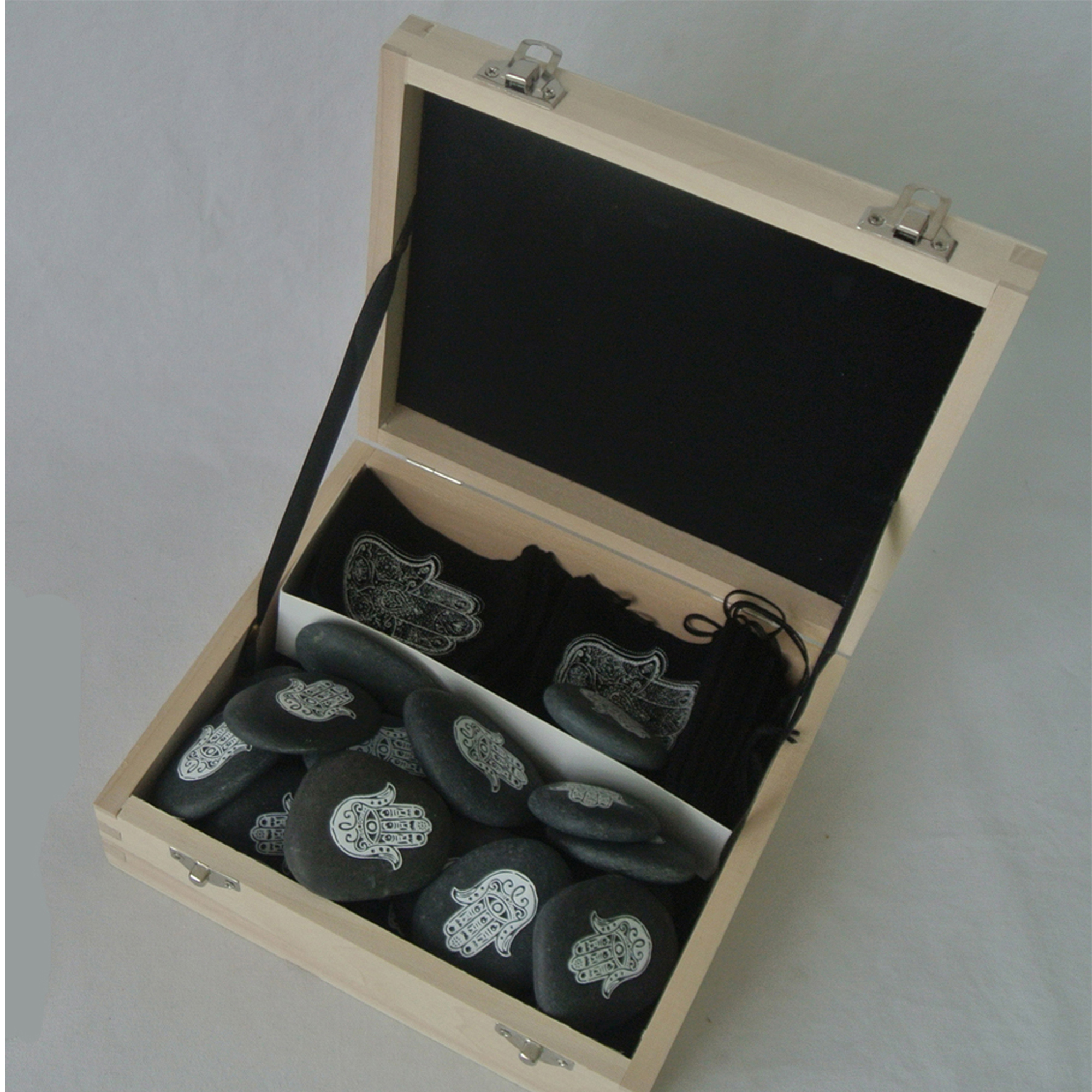 natural pebble stone with customized printing words and designs black pebbles polish stone