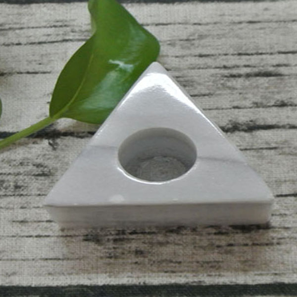 stone candle holder marble triangle shape candle holder Featured Image