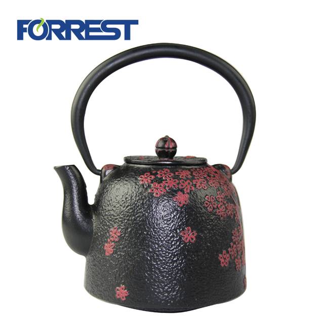 customized Chinese teaware cast iron teapot with trivet
