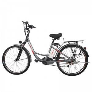 most popular 26 inch white city electric bicycleapproved 7-speed cycle share bikefree shipping ebike city bike ebicycle