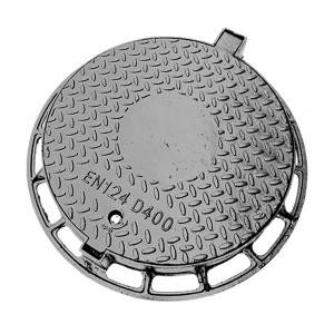 Round Ductile Iron Manhole Cover EN124 A15 B125 C250 D400 E600 F900