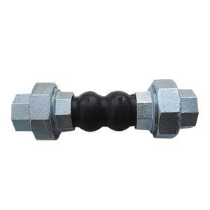 Threaded Type Double Sphere Rubber Expansion Joint with union