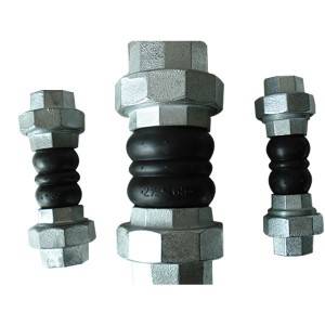 Threaded Type Double Sphere Rubber Expansion Joint with union