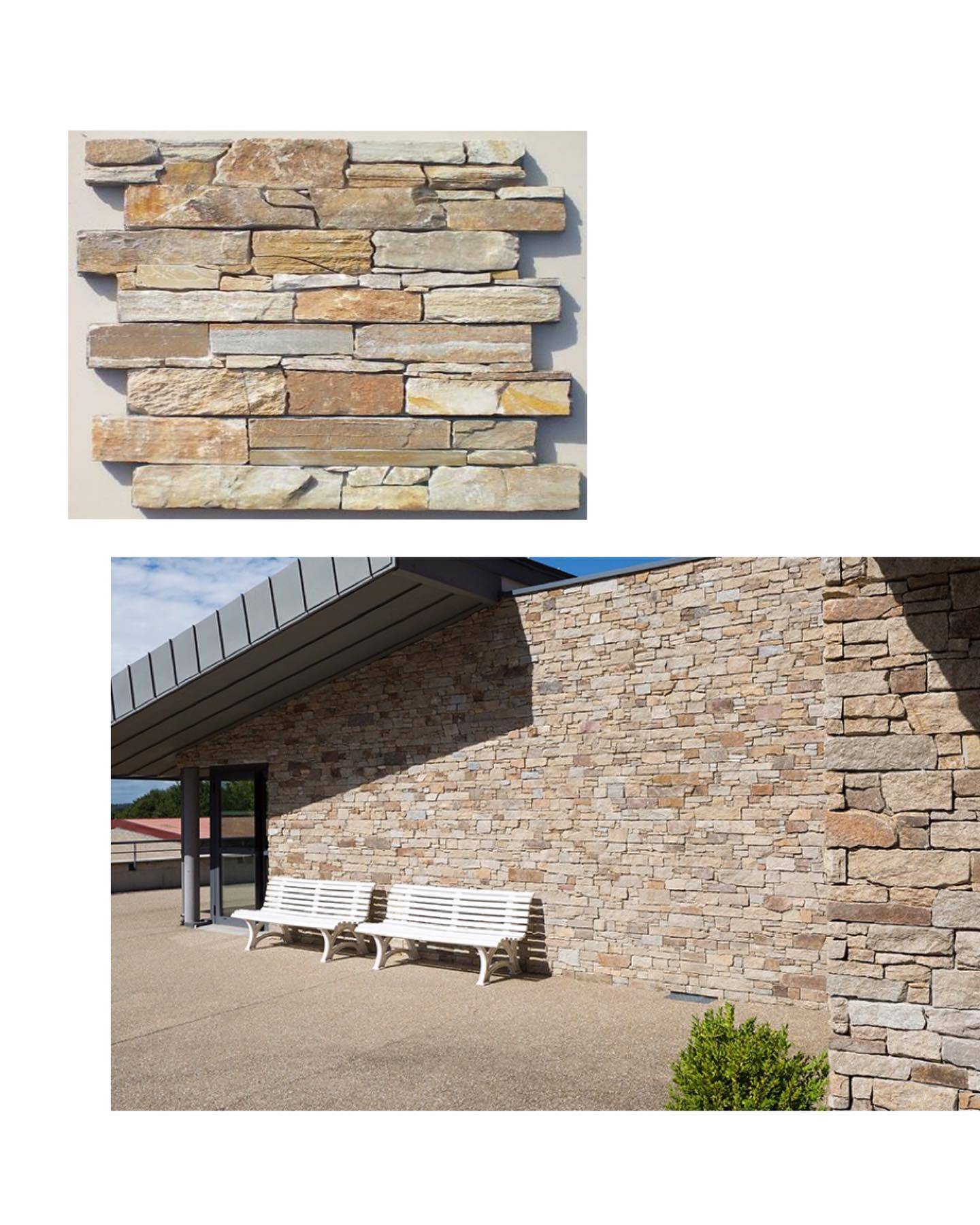 Natural Stone Cement Back Stone Panel