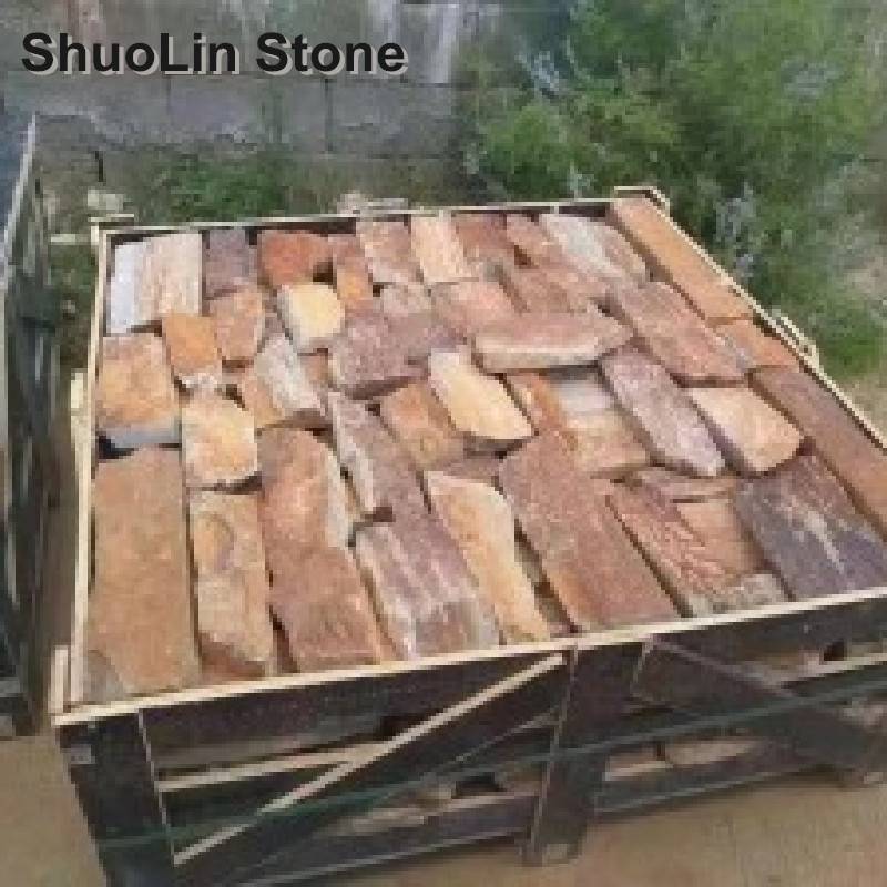 Rusty Free Form Exterior Stone Cladding for Building Decoration