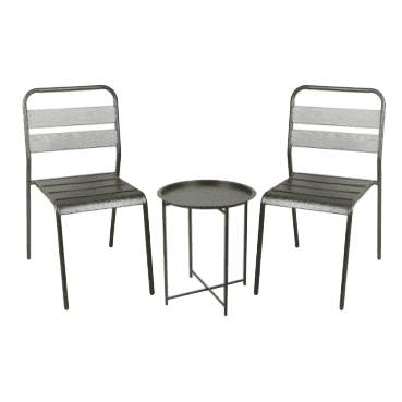 Outdoor garden furniture dinning table set -Bistro set (1pc table + 2pcs chairs)