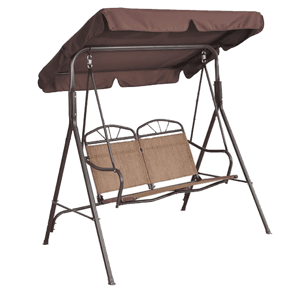 Garden yard waterproof coating swing chair rocking chair double swing chair