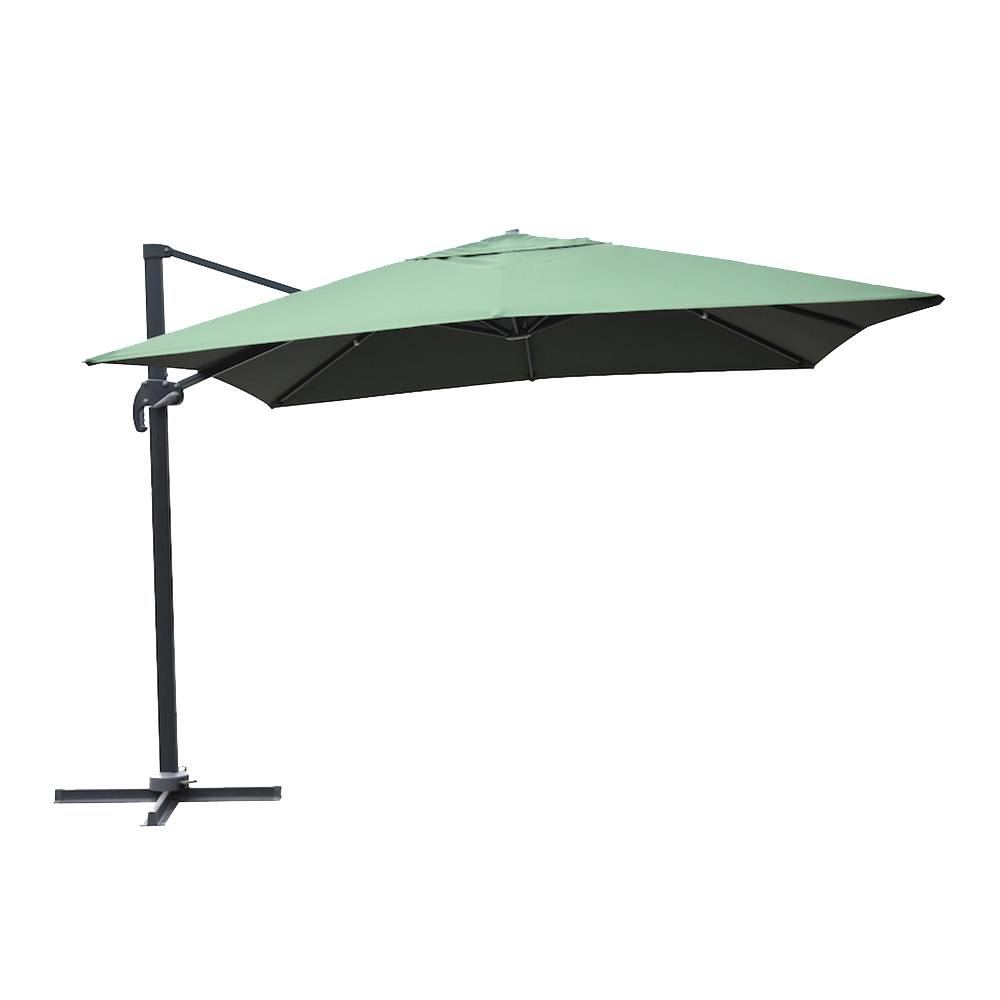 Outdoor Garden 3M Hanging Sun Umbrella Parasol With Airvent And UV Protection