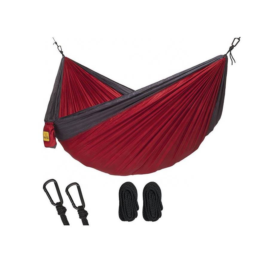 Outdoor Light weight  Nylon hammock with a stuff sack camping hammock