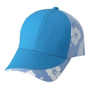 558: flower printing cap, cotton cap,6 panel cap
