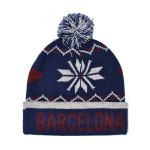 898-2: knitted hat with  jacquard weave
