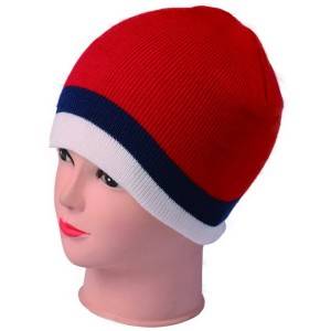 680:stripe knitted hat