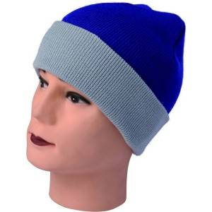 652: double layer knitted hat,fold knitted hat