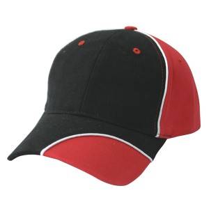 352: 6 panel cap, heavy brushed cotton cap,combination cap