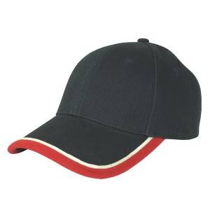 305：contrast trim and piping baseball cap