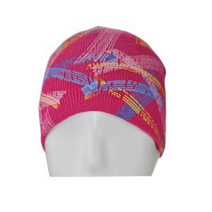 895-3: knitted hat with printing