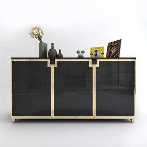 YF-H-801 Luxurious Kitchen Storage Sideboard Cabinet in Gold