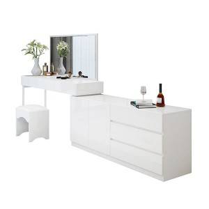 YF-T21 High gloss Large Makeup Vanity +TV stand cabinet
