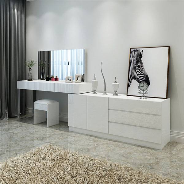 YF-T21 High gloss Large Makeup Vanity +TV stand cabinet Featured Image