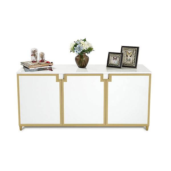 YF-H-801 Luxurious Kitchen Storage Sideboard Cabinet in Gold Featured Image