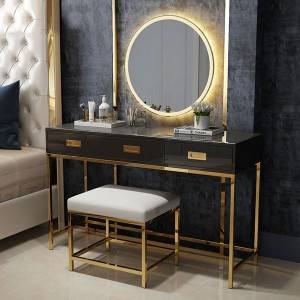 Vanity Set with Touch Screen Mirror