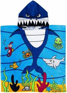 Kids printed Hooded towel, kids Poncho Bath/Beach/Pool Towel, 24″ x 47″