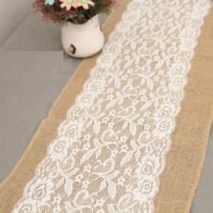 Cute Table runner with lace and tassels