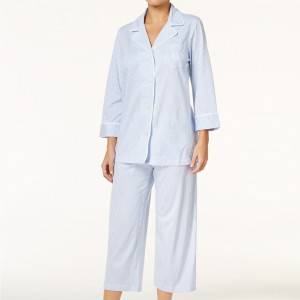 cotton pajamas for woven pajamas set