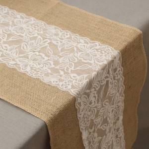 Cute Table runner with lace and tassels