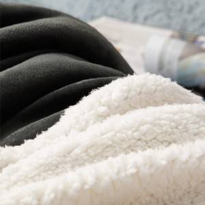 Sherpa fleece blanket with Flannel fleece blanket