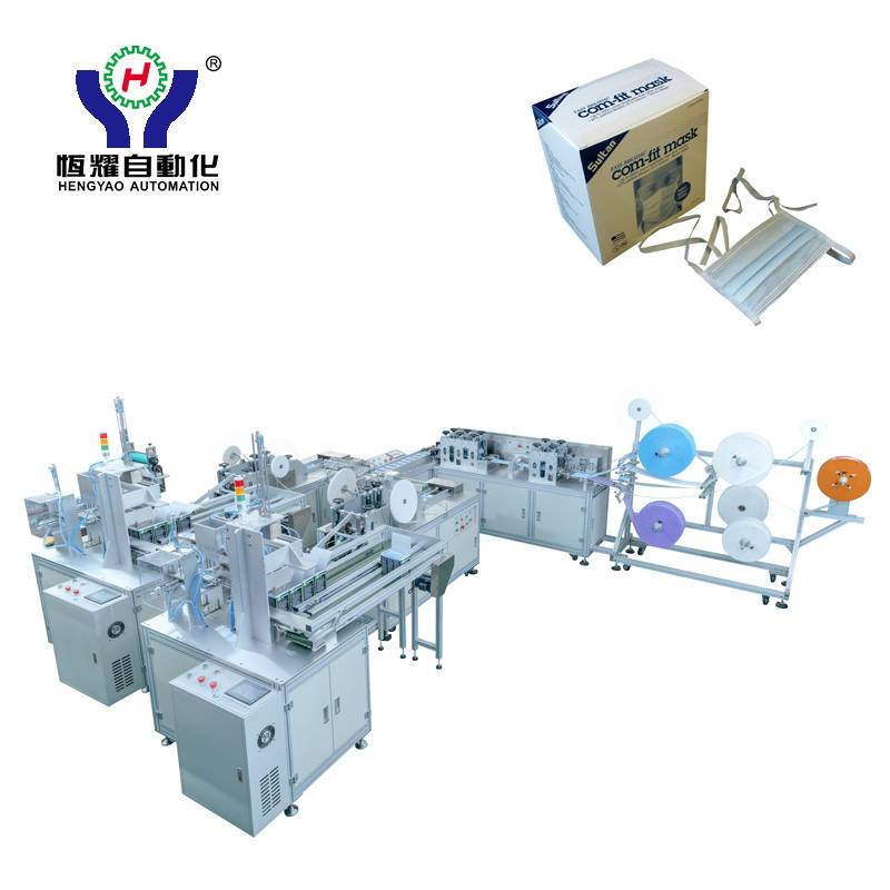 Automatic Tie Up Mask Making Machine with Auto Box Packing Featured Image
