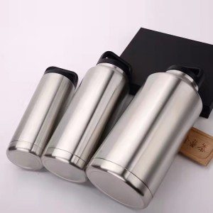 Vacuum flask large capacity stainless steel vacuum cup car travel kettle household thermal pot 1000ml ice bucket
