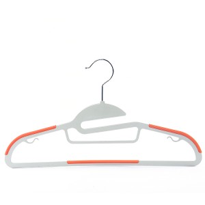 Wholesale ABS Plastic Hanger TPR Non-slip Space-saving Hanger
