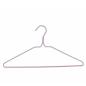 Factory Wholesale PE Coated Wire Hanger Clothes Metal Hangers