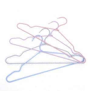 Wholesale Colorful Braided Cord Metal Coat Hangers