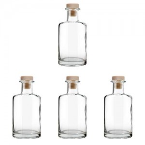 Special 240ml Clear Glass Diffuser Bottle with Cork Stopper