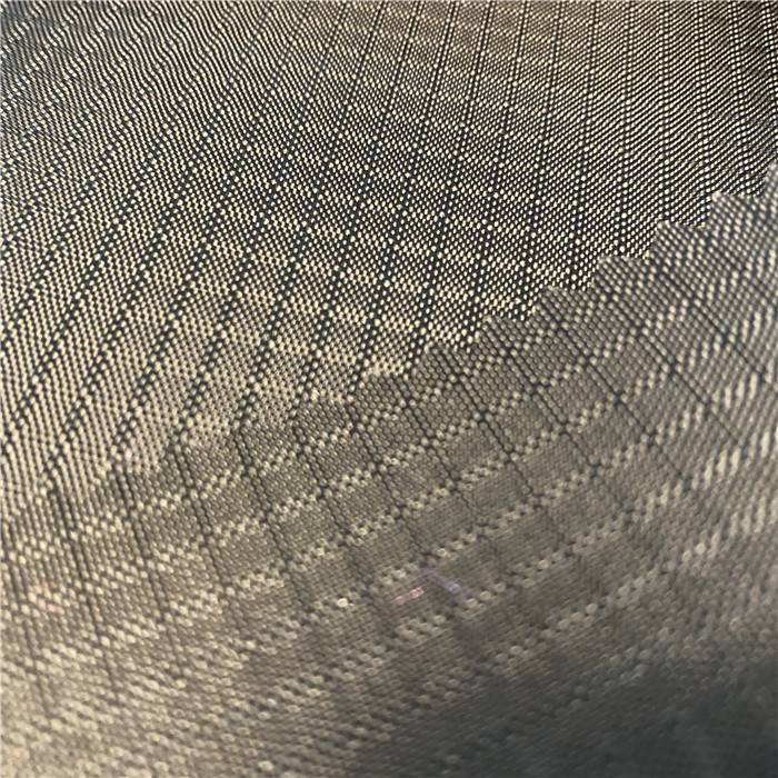 0.4cm Double Line Check Ribstop Polyester Oxford Fabric Featured Image