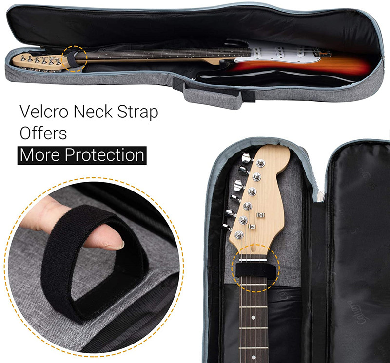 Electric Guitar Bag Padded With Soft Padding Dual Adjustable Shoulder Strap Electric Guitar Case