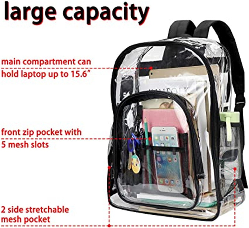 PVC Backpacks for Big Student Teenager College Casual Bookbags Travel Daykpack
