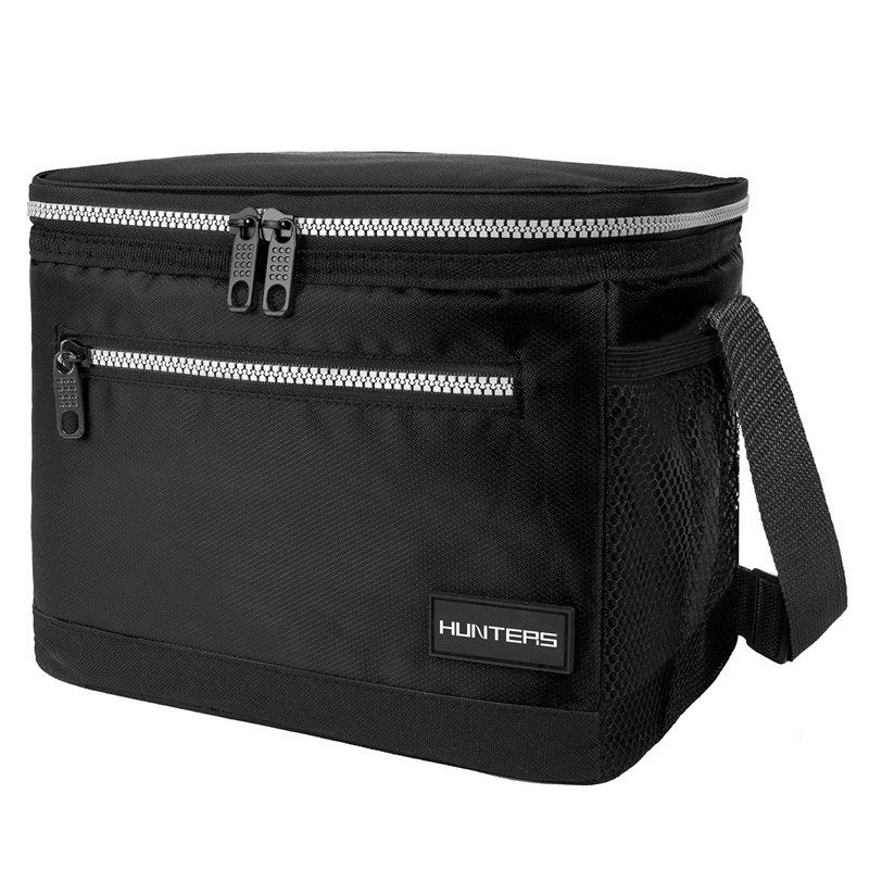 Premium Lunch Box, Insulated Lunch Bag for Men Women Adult  Durable School Lunch Pail for Boys, Girls, Kids  Soft Leakproof Medium Lunch Cooler Tote for Work Office  Fits 8 Cans (Black)
