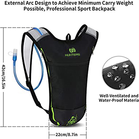 Hydration Pack,Hydration Backpack with 2L Hydration Bladder for Running, Hiking, Cycling, Camping-11