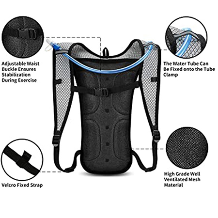 Hydration Pack,Hydration Backpack with 2L Hydration Bladder for Running, Hiking, Cycling, Camping-8